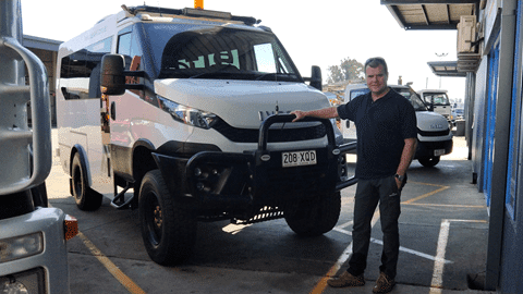 Daily 4x4 Bus Delivery! 8 Bus 4x4 Bruny Island Iveco Daily Bus