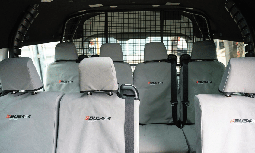 seats-1 Photo of seats used in a variety of 4x4 conversions | Featured image for the Home page of Bus 4X4 Group.