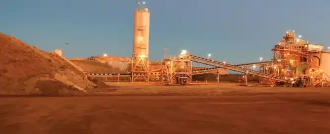 Mining 11 Mining operation at dusk | image for the Industries page.